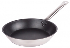 Сковорода 24 см из нержавеющей стали для индукционных плит (без крышки)