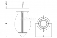 Светодиодный светильник БОМБА 54 Вт LE-ССО-18-054-Х-40Д