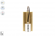 Низковольтный светодиодный светильник Прожектор Взрывозащищенный GOLD, консоль K-1 , 27 Вт, 58°